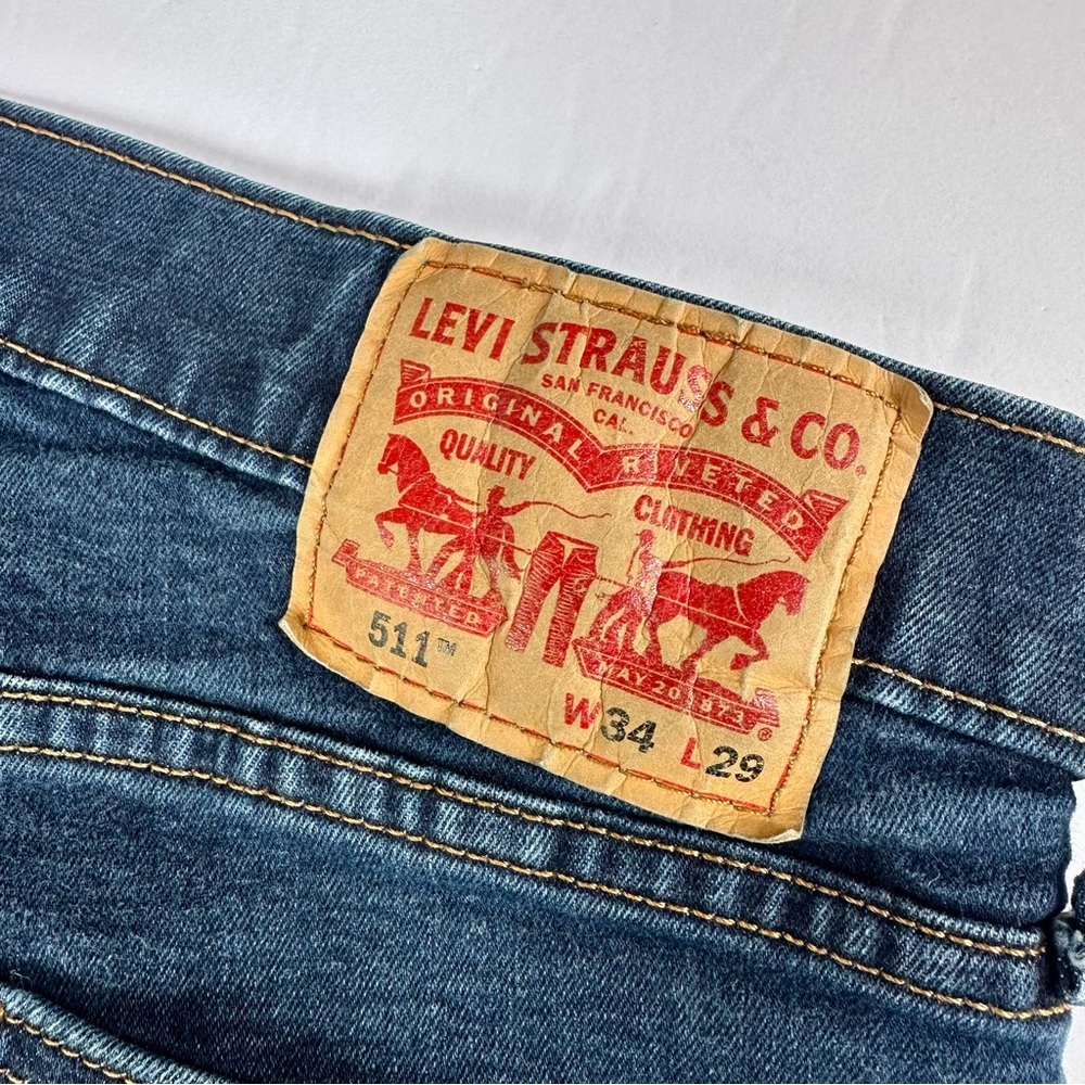 Men’s Levi’s Brand 511 Jeans Size 34x29​ - Picture 9 of 9